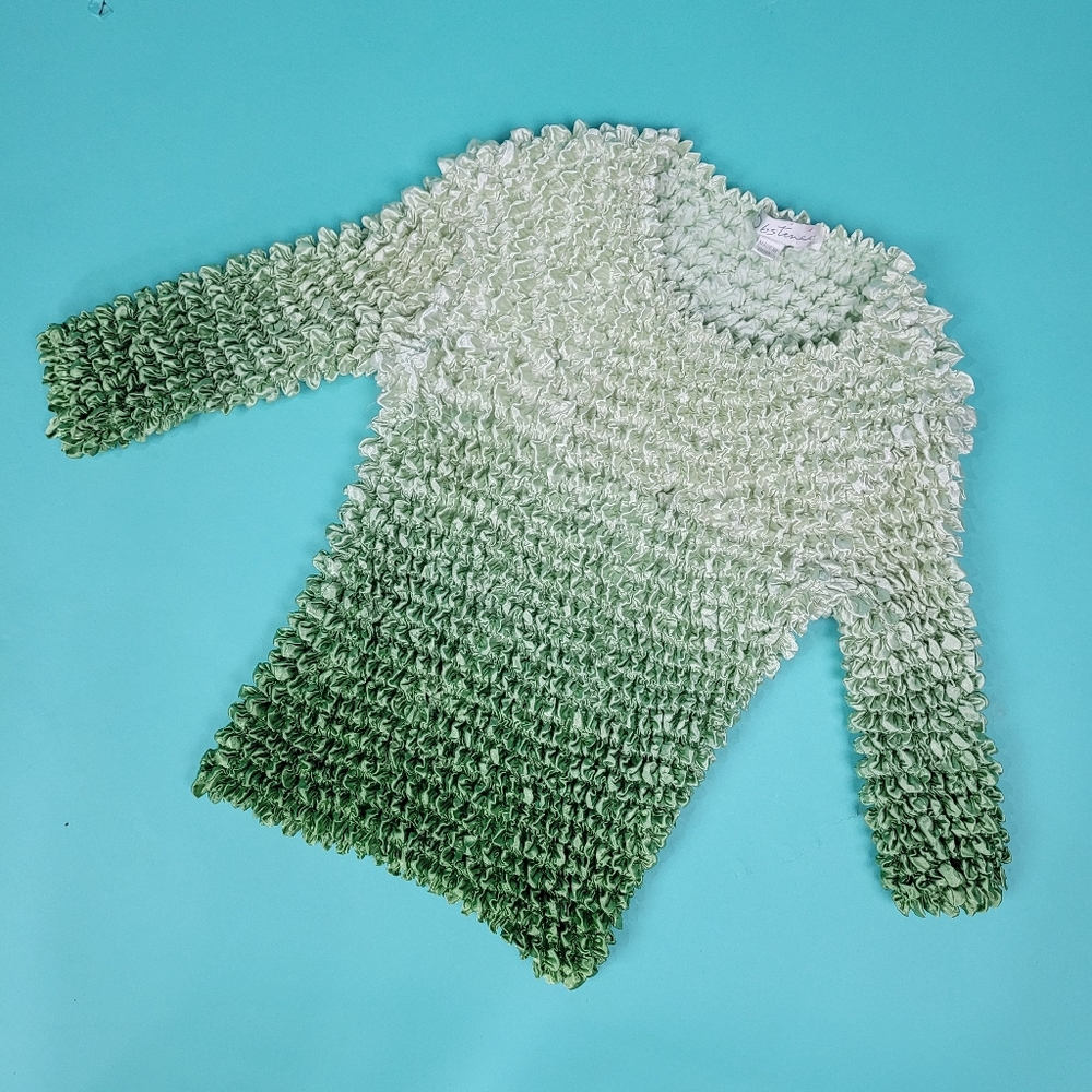 Vintage Green Popcorn Shirt